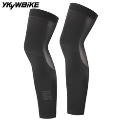 YKYWBIKE Cycling Leg Warmers Unisex Calf Compression Sleeves Outdoor Sports Running Basketball Football Leg Sleeves UV Protecti