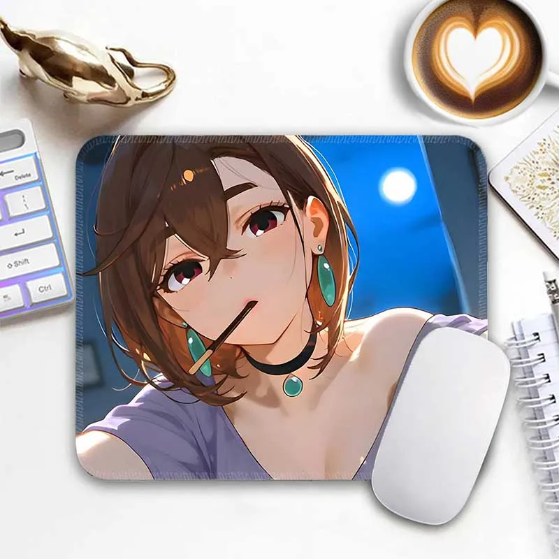 

Kawii Anime Standard Mouse Pad R_Rent A Girlfriend Chizuru Ichinose Gamer Small Mousepad Travel Mouse Mat Non-Slip Mousemat
