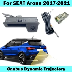 HICAMRUI Rear Reverse Backup Camera for Seat Arona 2017 2018 2019 -2021Canbus Dynamic Trajectory Plug and Play without coding