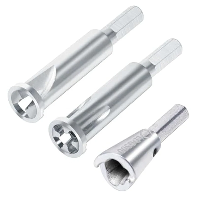 

A25F-3Pcs Wire Twister Tool And Nut Twister Tool,3/5 Way Wire Stripper For Drill,Electrical Wire Stripping And Twisting Tool