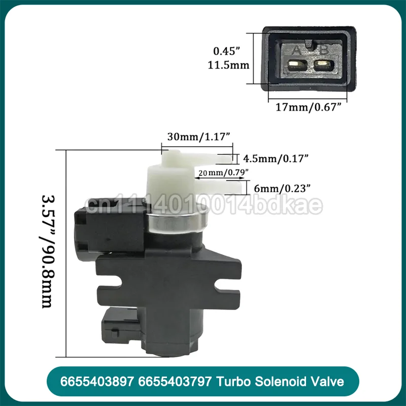 6655403897 6655403797 Turbo Solenoid Valve Vacuum Modulator Boost Control Replacement Assembly Engine System Part Auto Accessory