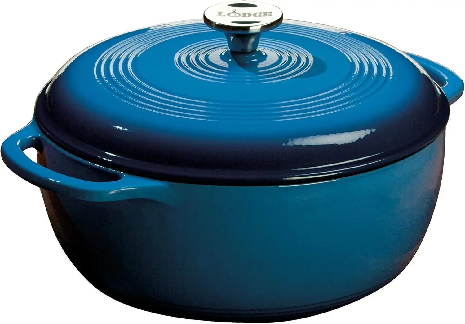 6 Quart Enameled Cast Iron Dutch Oven with Lid – Dual Handles – Oven Safe up to 500° F or on Stovetop - Use to Marinate, Cook