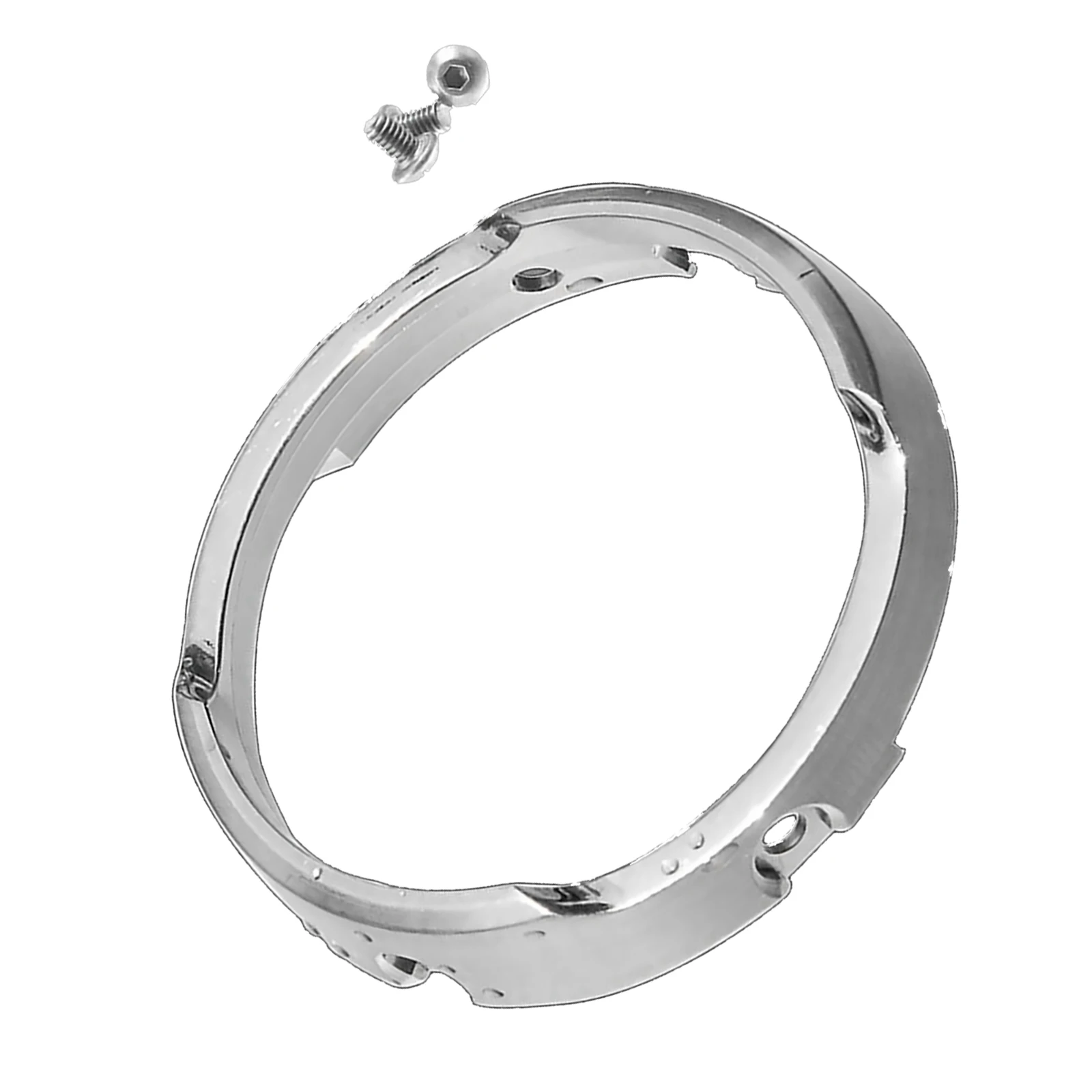 Stainless Steel Watch Bezel Outer Ring for Seiko SNE497/498/499/518/533/535/541 Durable Replacement Part with 3 Screws Easy Install