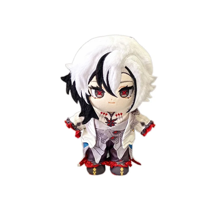 Game Genshin Impact The Knave Arlecchino Pluche Pop Knuffel Knuffels Dressing-up Anime Peruere Figuur Speelgoed Marionet Prop 20 cm