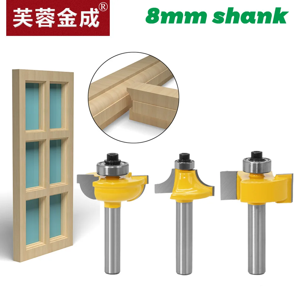 3 Sets Of Window And Door Milling Cutter Mortise Knife 8 Handle Window And Door Frame Mortise Knife Door Frame Knife Door Cabine