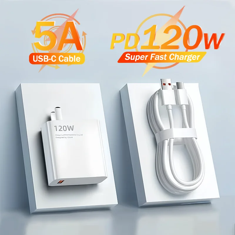 

120W Fast Charger For Xiaomi 14 Cable 15 Pro USB A Type C For Redmi Note 14T Data Line 1M 2M US EU Quick Charging Accessories