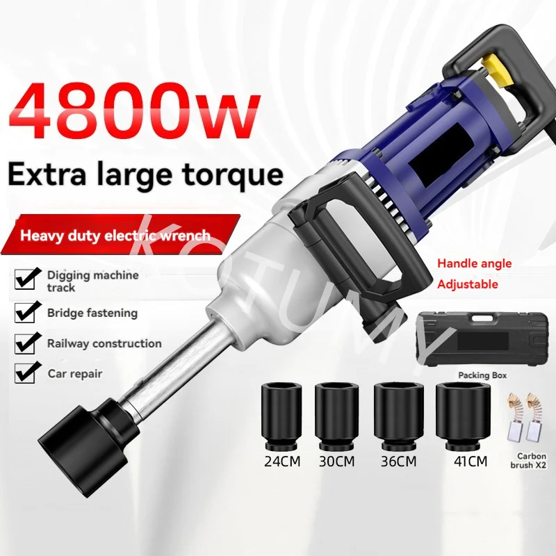 Electric Wrench 4800W High-Power Truck Excavator Engineering Team Specialized Electric Wrench Industrial Grade Wrench