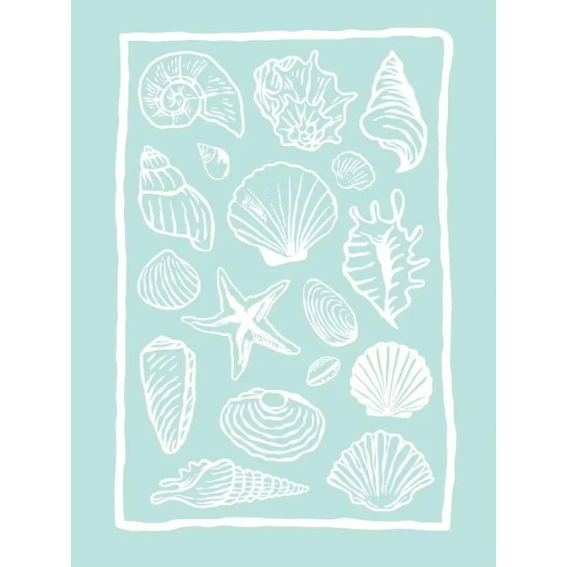 Coastal Gallery Wall Art Summer Sea Art Prints Posters Girly Trendy Beach Seashells Canvas Painting House Bedroom Decor Cuadr