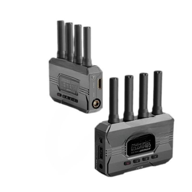 

Wireless image transmission 2.4g 5g dual band 350m HDMI + SDI one shot and four receivers 4g