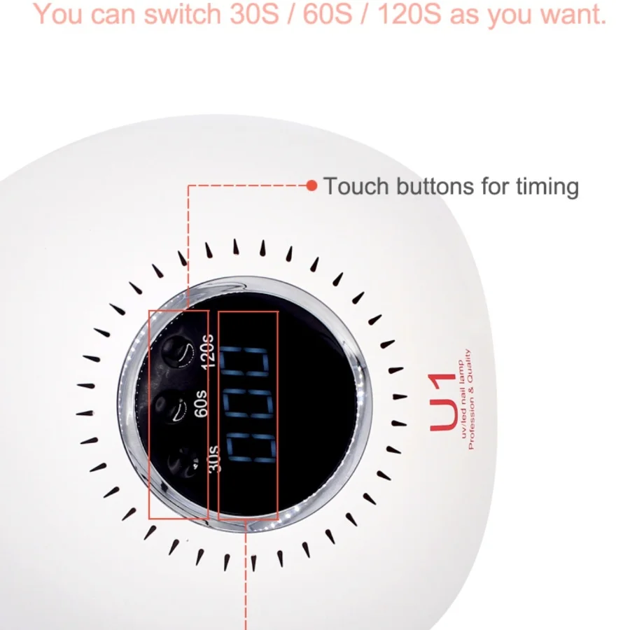 Lampa do fototerapii paznokci, szybkoschnąca suszarka LED, wysokiej mocy, nie czarny, specjalna lampa do utwardzania kleju do paznokci do salonu.