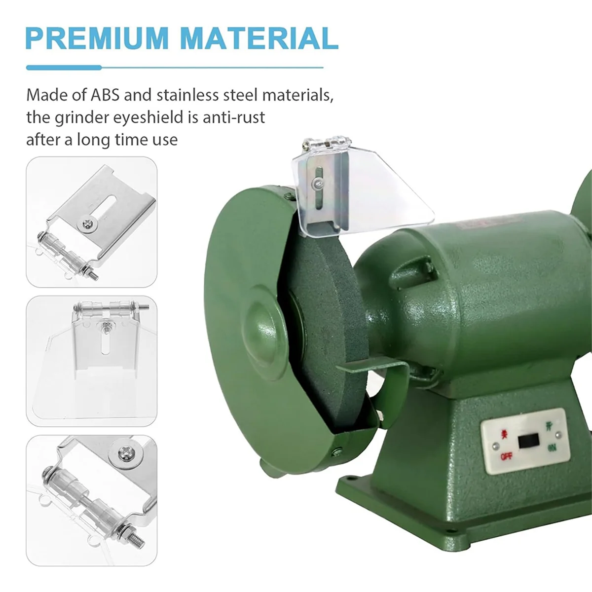 

Защитный щиток для глаз для стола, 2025+, 2 шт. Защитный комплект для глаз для настольного щитка для большинства настольных шлифовальных машин