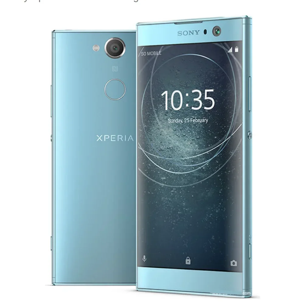 Sbloccato Originale Sony Xperia XA2 4G H3113 H4113 Octa-core 5.2 "3G + 32GB Snapdragon Cellulare 23MP Impronta Digitale Android SmartPhone