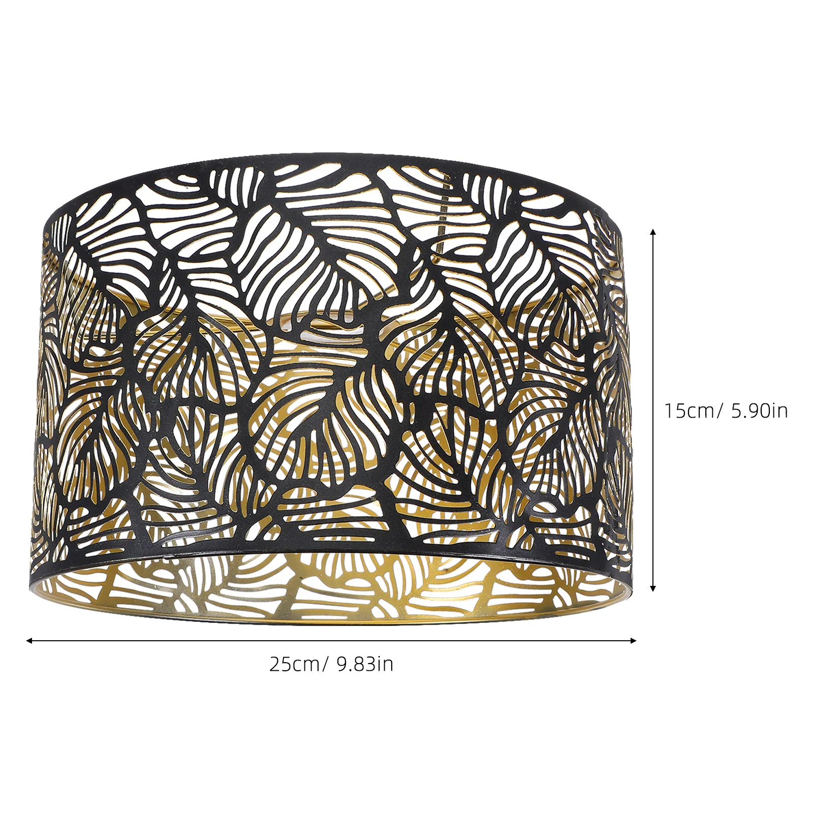 Modern Simple European Table Lamp Shade Hollow Out Leaf Iron Lampshade for Home Decoration E27 E14 Metal Stylish Light Shade