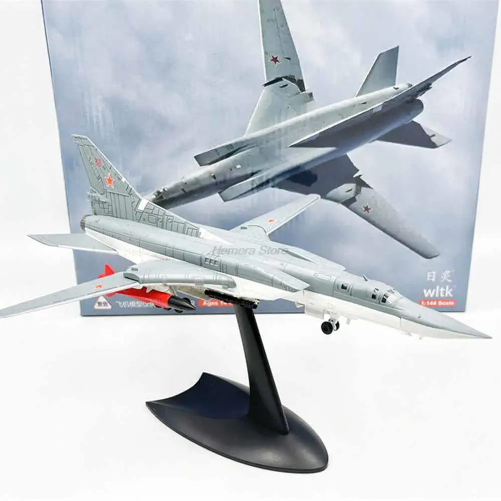 

1/144 Soviet TU-22 Tu22M3 Backfire Bomber Simulation Variable-wing Aircraft Model Alloy Ornaments Hobby Metal Model Toys