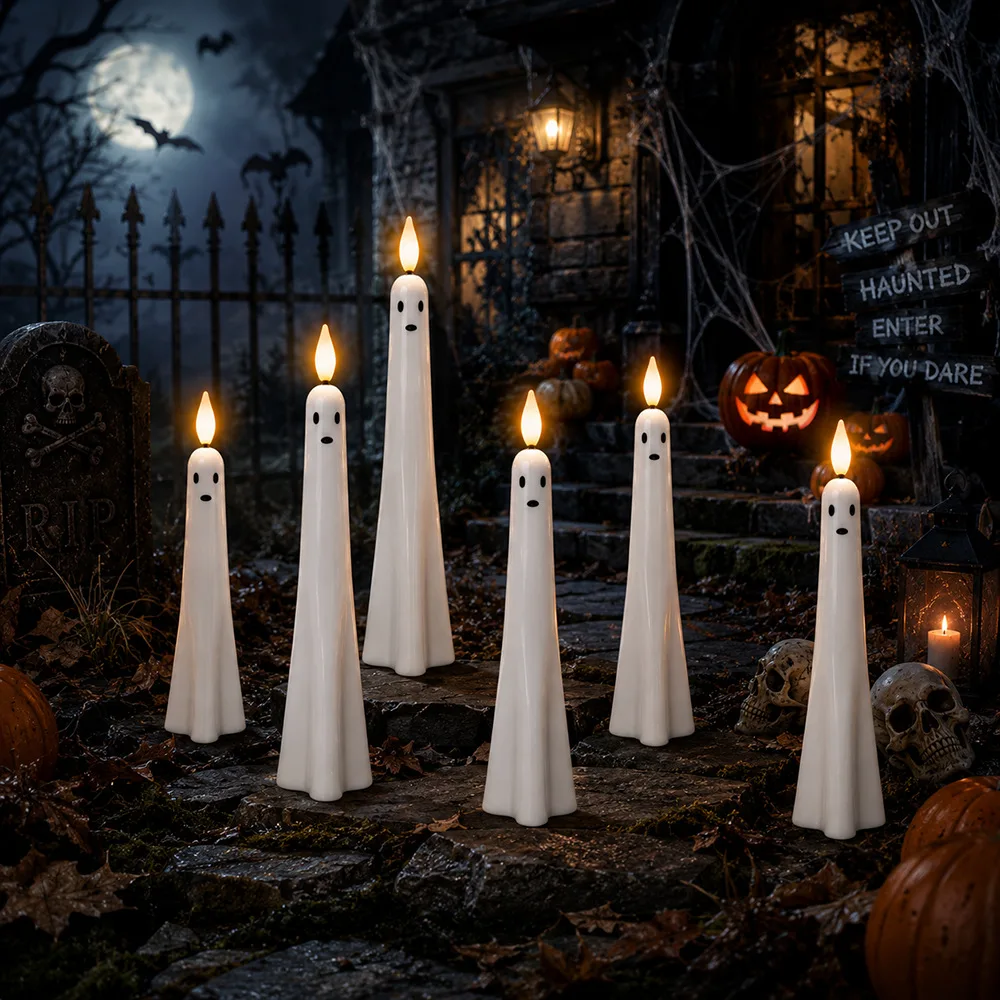 Halloween Novelty Light Decoration Candle Lamp Set, Halloween And Christmas Decoration, Magic Wizard Indoor Decoration