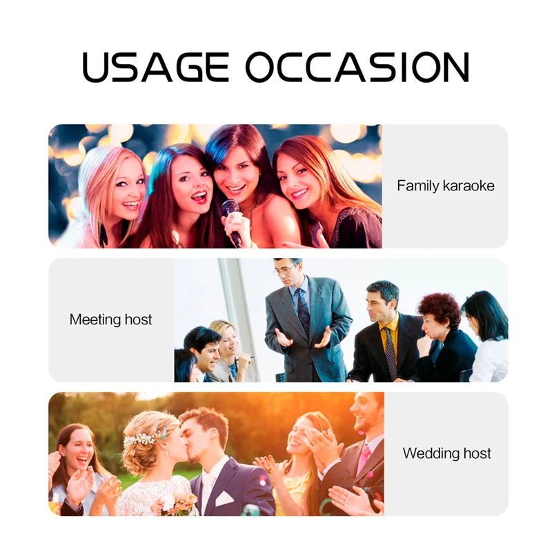 VM304 Audio 4-Channel Wireless Microphone System Handheld Mic 80M Range For Karaoke Speech Singing Portable Set US Plug Durable