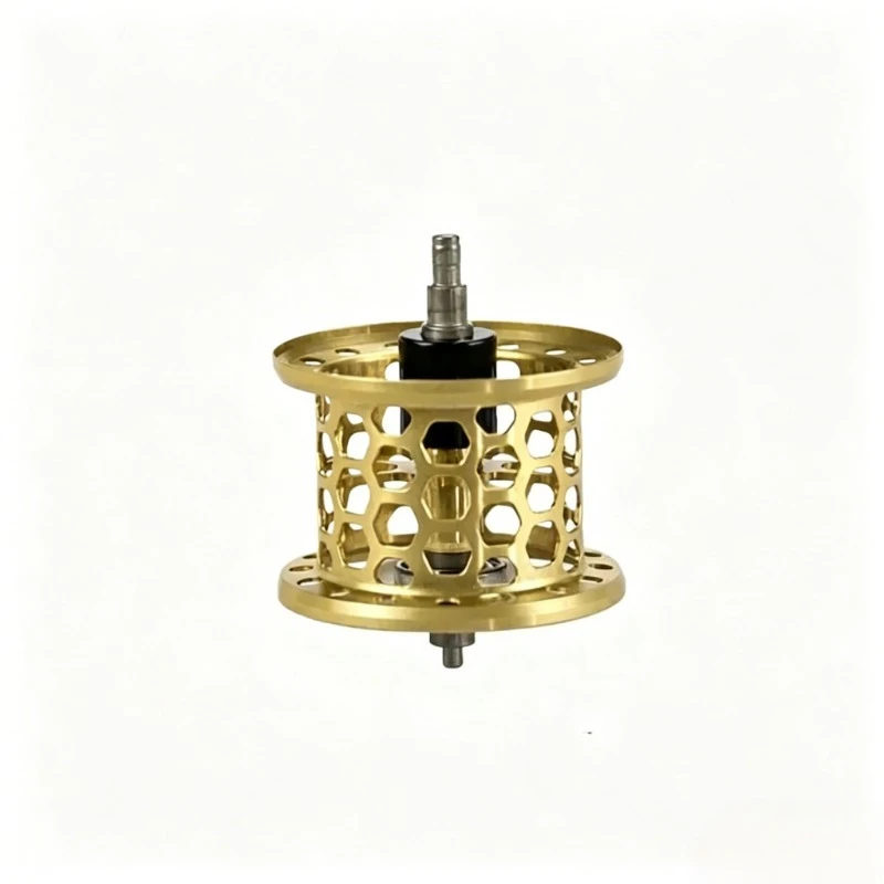 Magnetic brake micro-object line cup DC drum wheel water drop wheel universal center line cup metal fishing line wheel