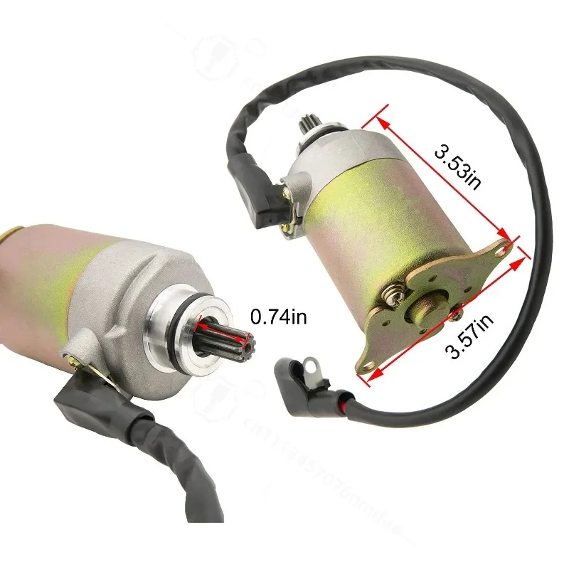 9 teeth GY6 Starter for GY6 4-Stroke Engine 150cc 200cc 250cc Compatible with 4 Wheelers Scooters Moped ATV Go Kart