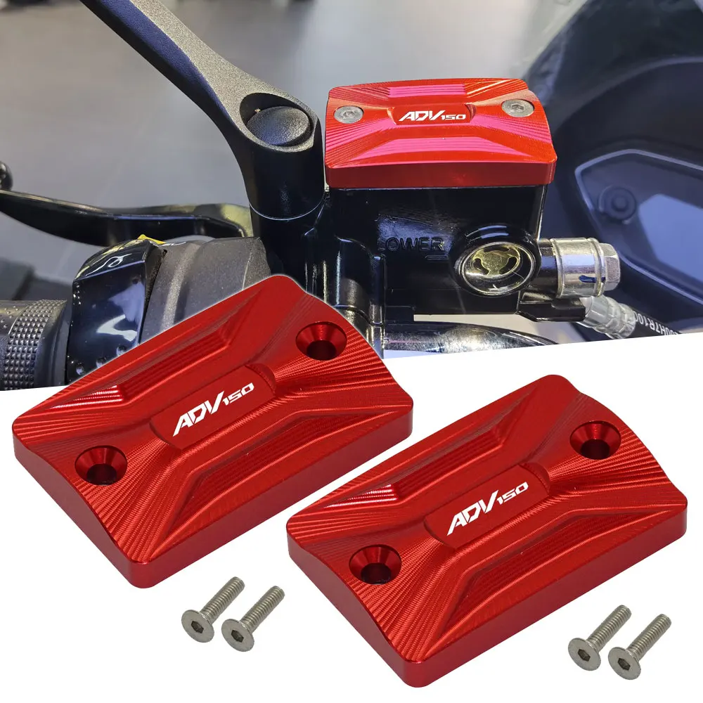 

NEW Motorcycle CNC Front Brake Fluid Reservoir Cover Oil Filler Cap For Honda ADV150 ADV160 ADV350 VARIO160 2019-