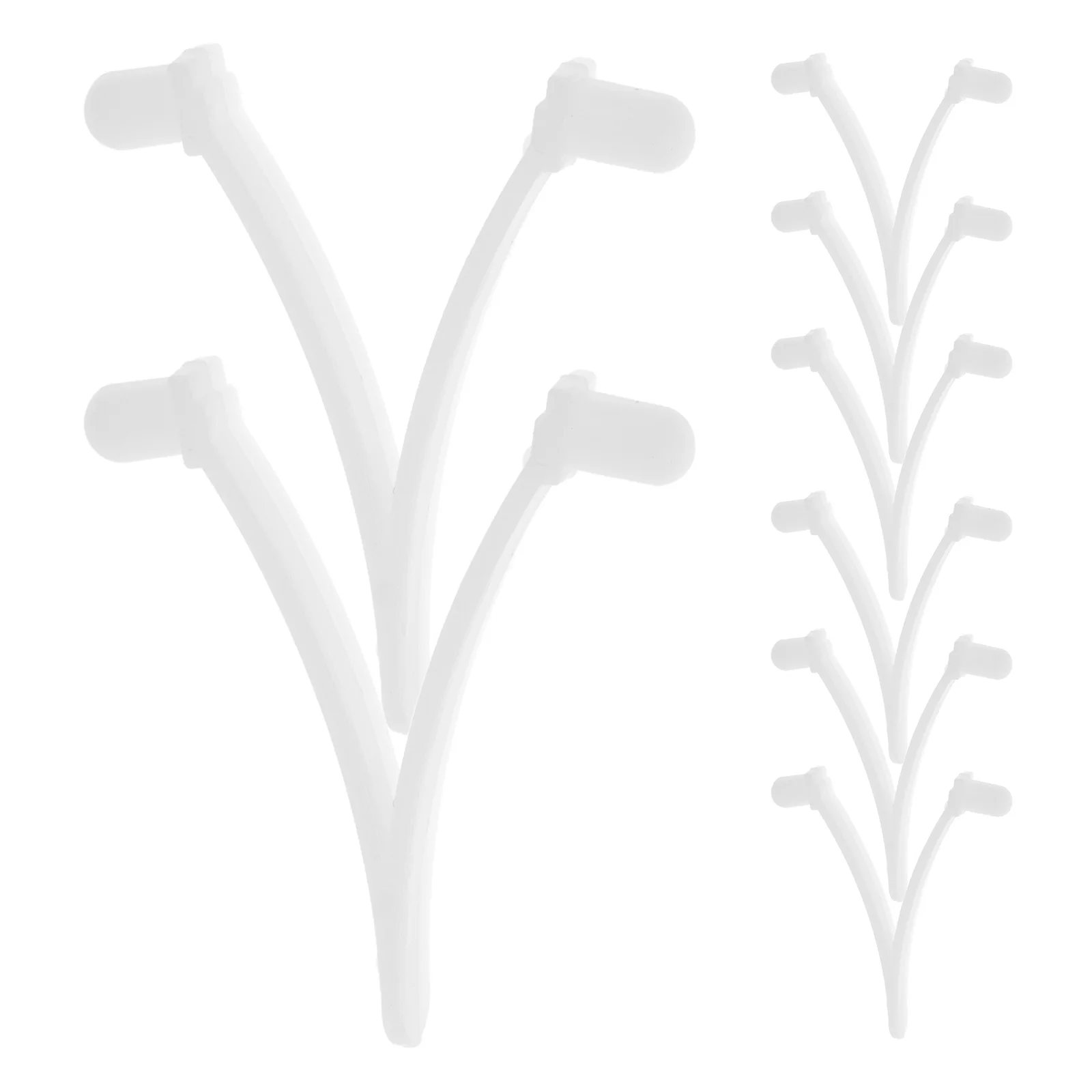

8pcs Swimming Cleaning Accessories V Clips Locking Clip Replacement Pool Pole Attachment Clips Tool Skimmer Rake Brush