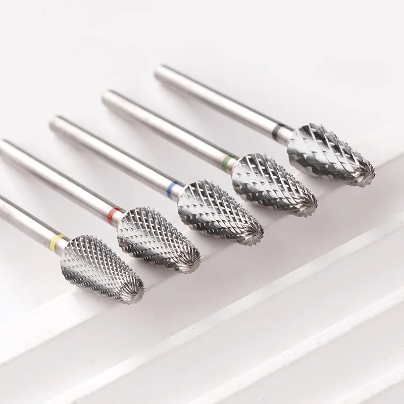 5Pcs Ø6 x 2.35mm Stainless Steel Burs 3/32 Inch Shank Cutting Burr For Rotary Tool Use for Dental Polishing Nail Drill Bits