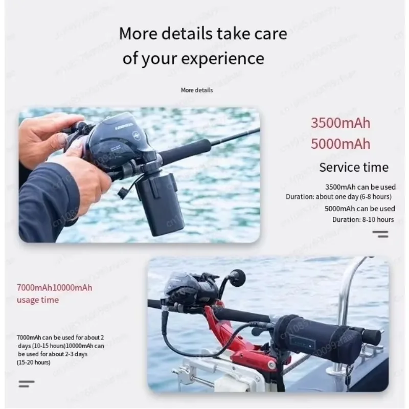 

14.8V 3500mAh 5000mAh 7000mAh lithium battery electric winch fishing reel+charger