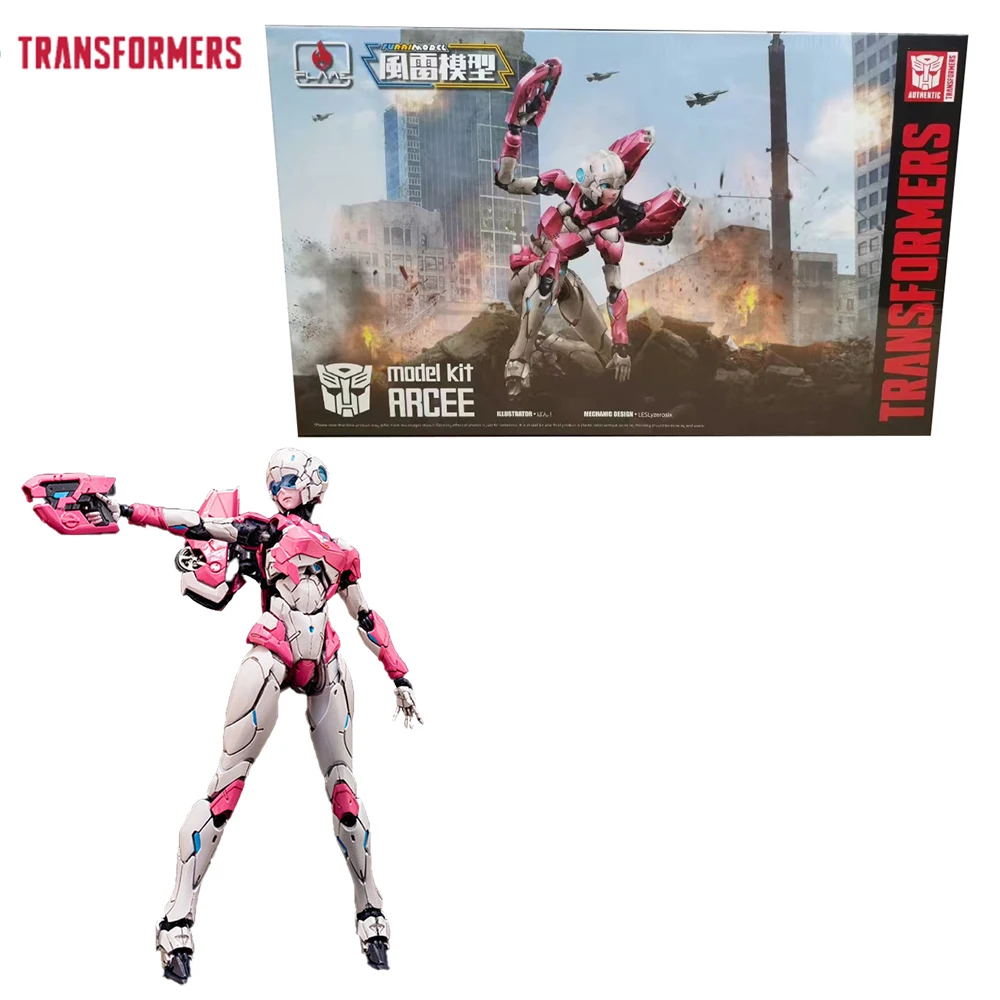 

[In-Stock] Flame Toys Transformers Arcee 16cm Original Assembly Anime Action Figure Model Kit Ornament Toys