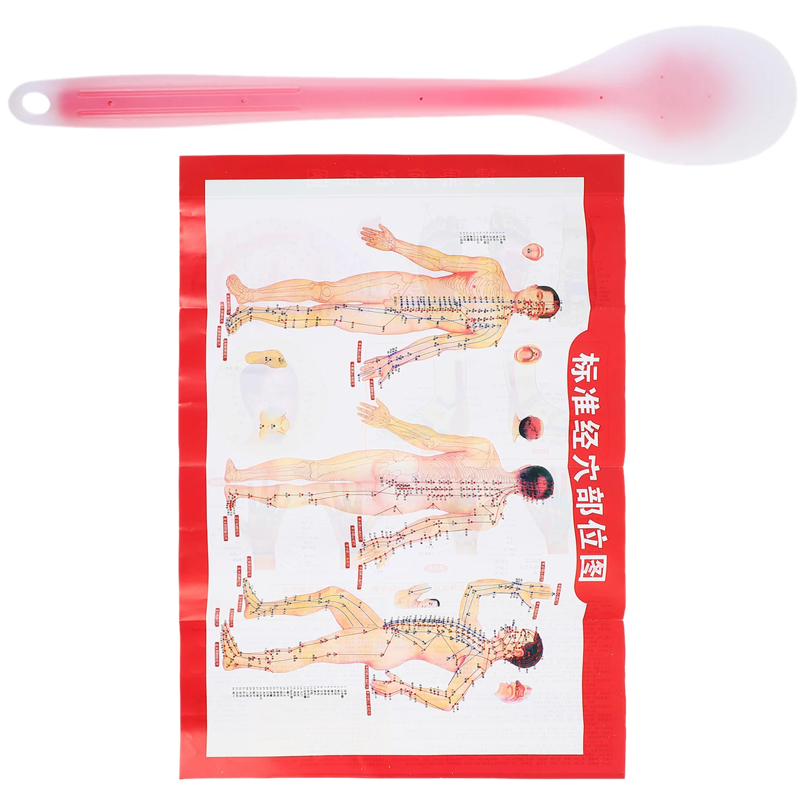 

1 Set Silicone Pat Massage Tool Flexible Durable Food Grade Safe For Neck Back Shoulder Hand Massaging Meridian Dredging Blood