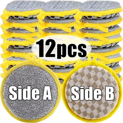 12/1x Double Side Dish Washing Sponges Home Cleaning Brush Scouring Pads Wipe Pan Pot Dish Wash Sponge Kitchen Tools Accessories