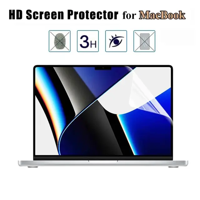 Ochraniacz ekranu do MacBooka HD Miękka folia do Air 13 cali M1 M2 Pro 11 13 14 15 16 cali Przezroczysta miękka folia do laptopa