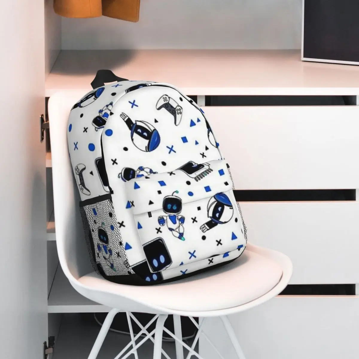 Mochila escolar de astrobot e amigos para crianças, mochila escolar infantil para meninos e meninas, na moda