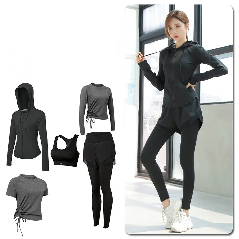 Quick Dry Women Yoga set coulisse Fitness Gym Pants set Workout Running Sportswear tute abbigliamento