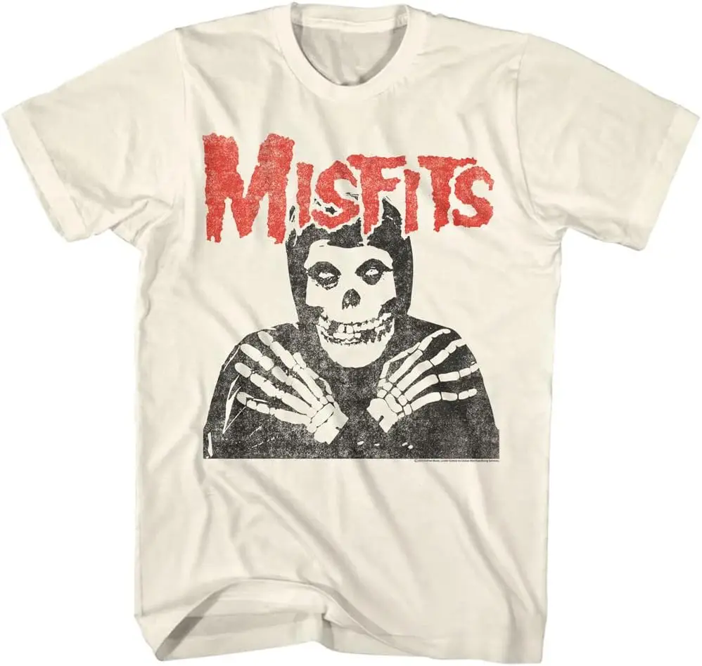 Misfits T Shirt Skull Crossed Arms Mens Short Sleeve T Shirts Classic Rock Vintage Style Graphic Tees