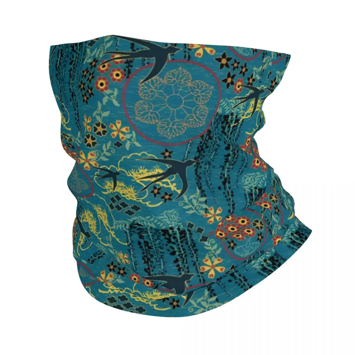 Japanese Garden Thin Bandana Neck Gaiter Wrap Scarf Headband Neck Cover