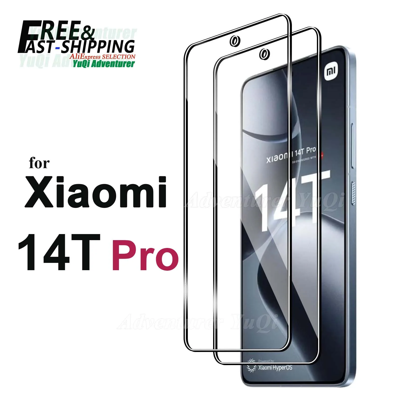 Screen Protector For Xiaomi 14T Pro, Tempered Glass HD Crystal  mica 9H Anti Scratch Case Friendly High Aluminum