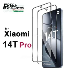 Screen Protector For Xiaomi 14T Pro, Tempered Glass HD Crystal mica 9H Anti Scratch Case Friendly High Aluminum