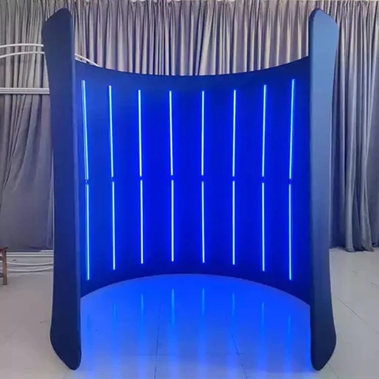 360 Degree Photo Booth with Light Emitting Diode Photo Booth Drop Transport Background
