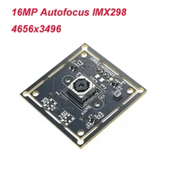 Module de caméra USB 16MP Autofocus, Webcam IMX298 AF Ultra HD, 4656x3496 10fps, lecteur gratuit, pour la numérisation