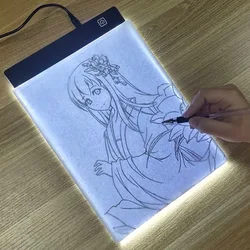 A5 LED Drawing Copy Board To Draw 3 Level Dimmable Painting Tablet Night Light Note Pad Children Learning Educational Game