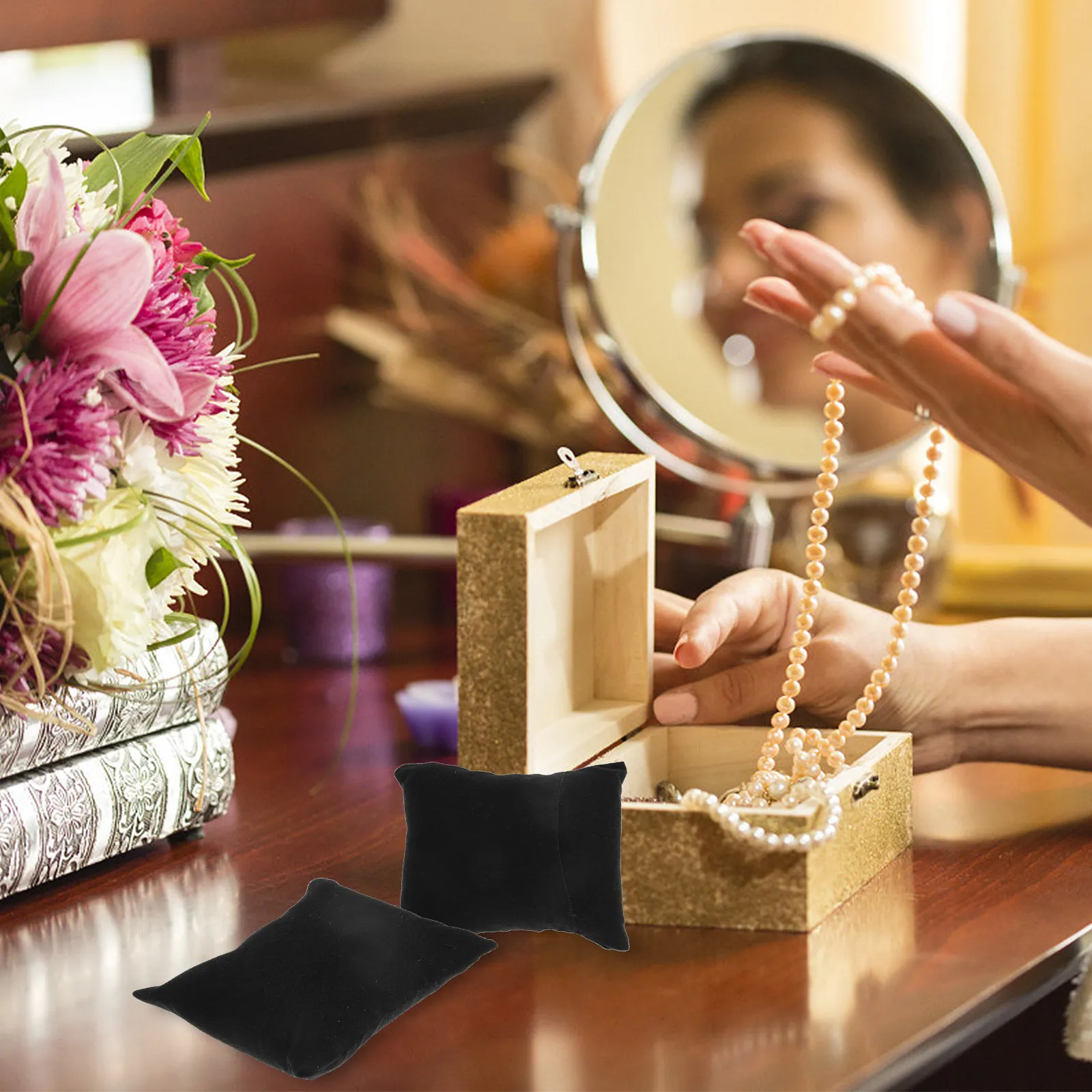 

Набор из 20 подушечек для часов и браслетов, держателей для колец, органайзеров для хранения ювелирных изделий, для подарочных коробок и церемоний