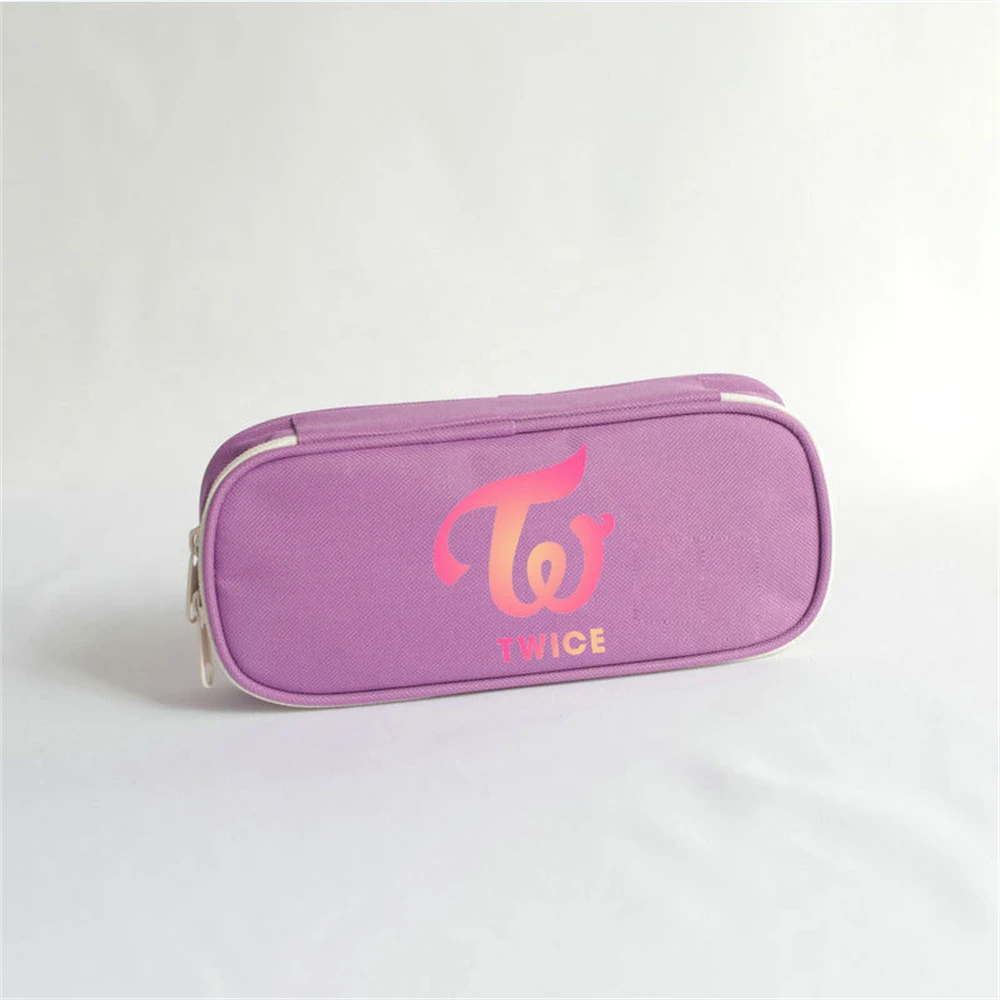 Kpop Twice Pencil Case Large Capacity Pen Bag Storage Bag Multicolor Bag Students Supplies Sana Mina Nayeon Chae Young