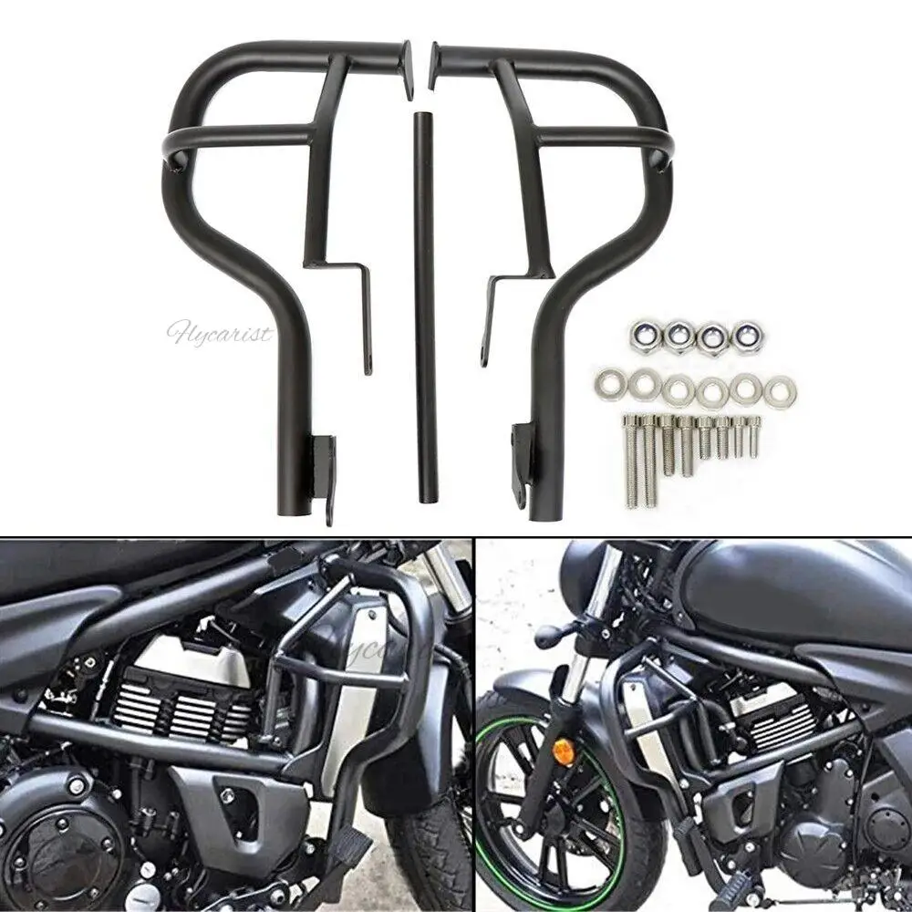 Motorcycle For Kawasaki Vulcan S 650 VN650 2015-2020 2021 Black Highway Bumper Engine Guard Crash Bars