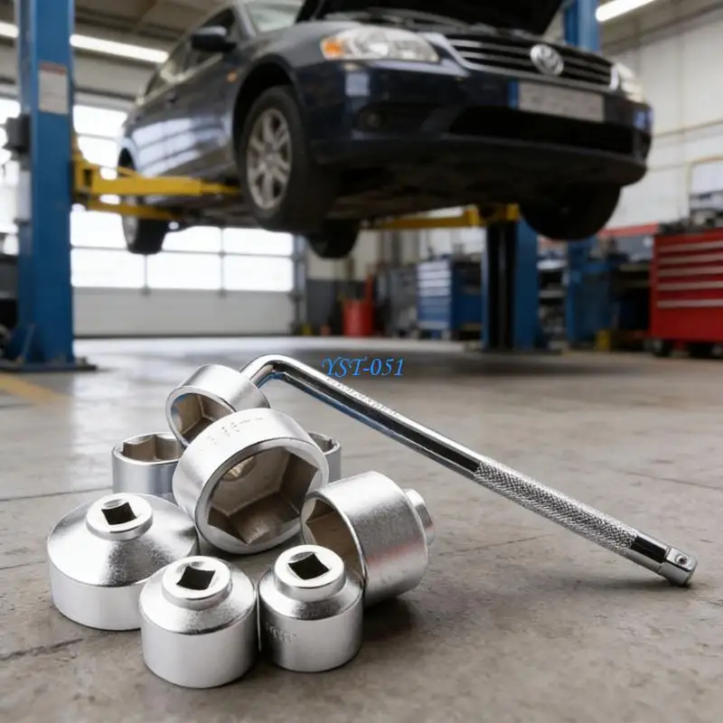

E15A Complete Oil Filter Cap Wrench NonSlip Grip For Automotive Maintenance
