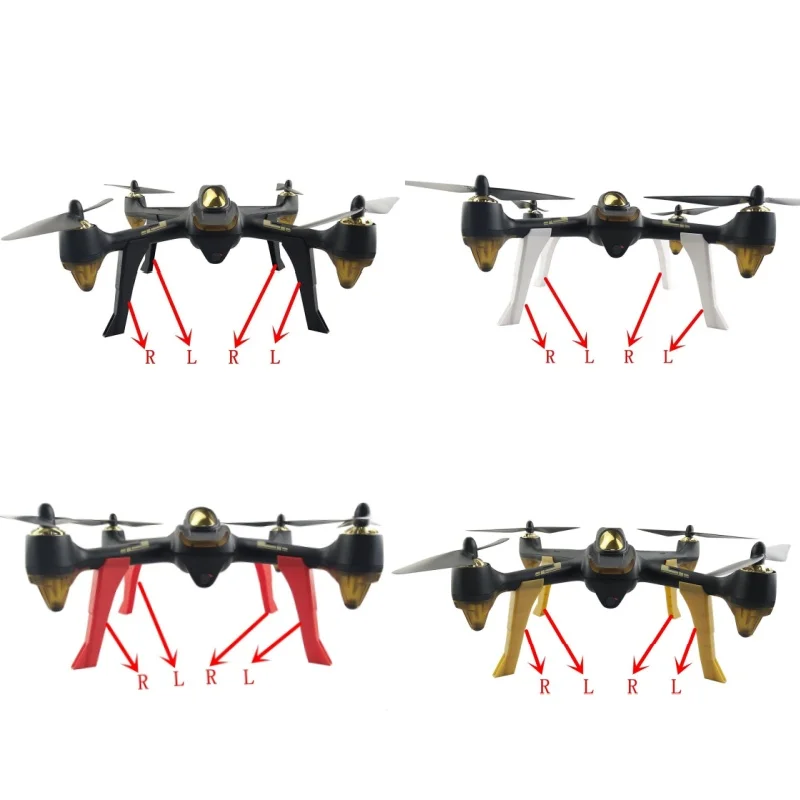 Hubsan-Landing Gear Upgrade tripé, estrutura Landing Skid para H501A, H501M, RC FPV Quadcopter, aeronaves de 4 eixos, H501S, H501C, X4