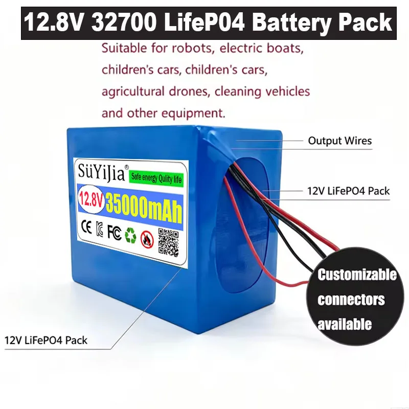 12.8V/14.6V 21Ah 32700 Lifepo4 Battery with BMS Robot Wheelchair Electric Boat UPS Toy Car Drone Uninterruptible Power Supply