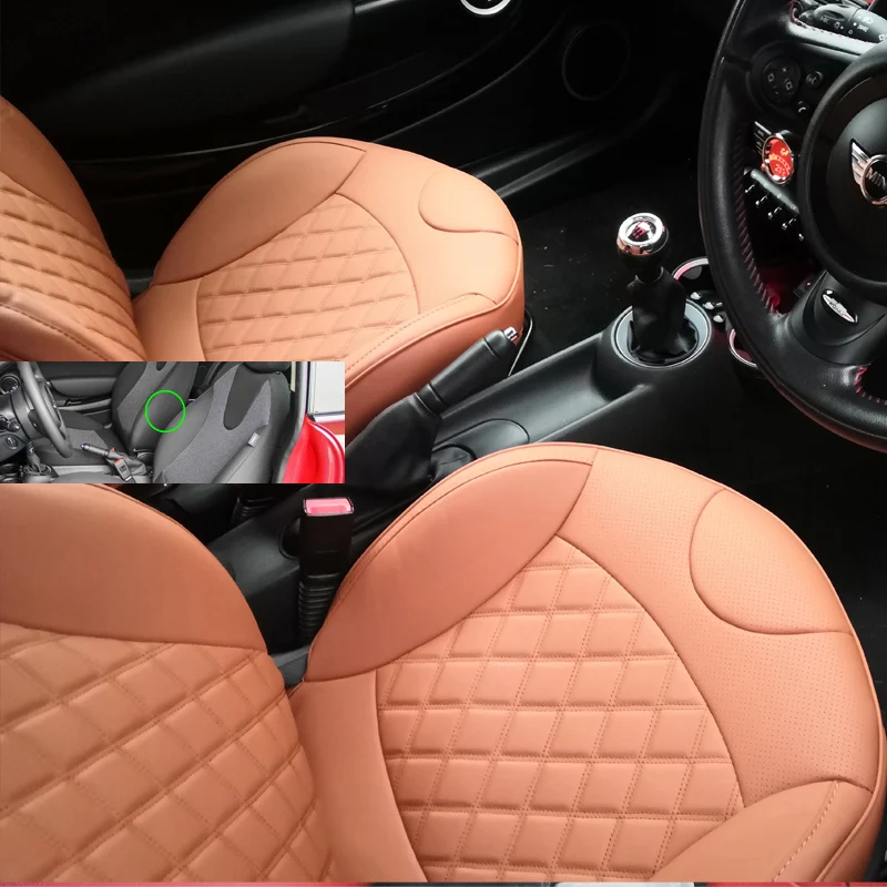 Housse Coussin D'Accoudoir Voiture Mini Cooper - Mémoire PU Cuir Pour R50 R55 R56 R57 R60 R61 F56 F60