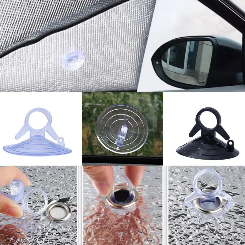 45mm łazienka toaleta przyssawka samochodowa osłona przeciwsłoneczna przyssawki kubki z PVC przezroczyste gumowe plastikowe przyssawki osłona przeciwsłoneczna do samochodu przyssawki — zdjęcie 7
