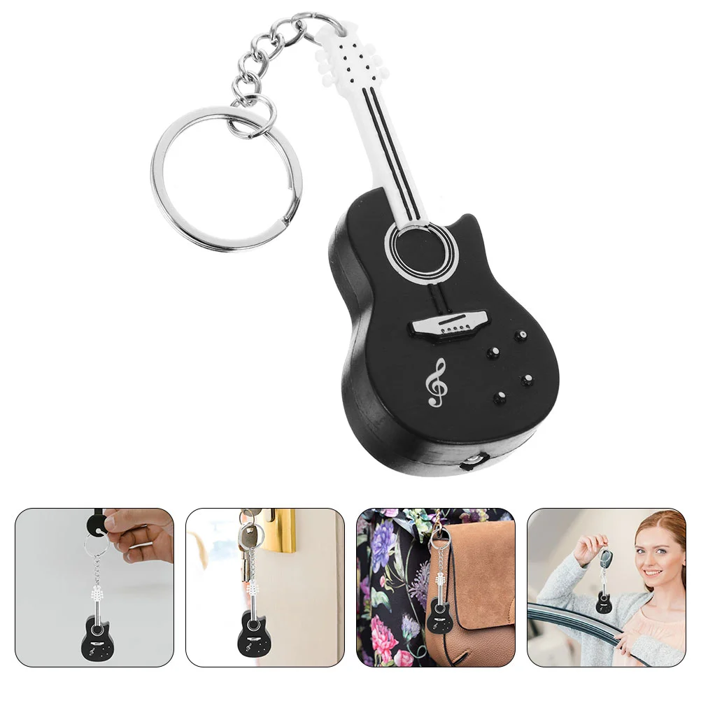 Lanyard Guitar Keychain Baby Keyring Best Friend Keychains Plastic Music Party Favor