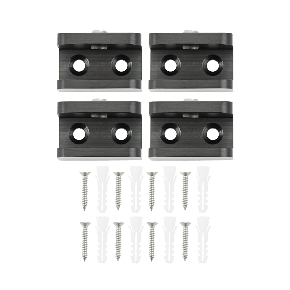 4pcs Solid Brass Glass Clamp Holder Bracket Clip 31.5 x 24 x 20.5mm For 10mm-12mm Glass Shelf Bathroom Kitchen Shower Hardware