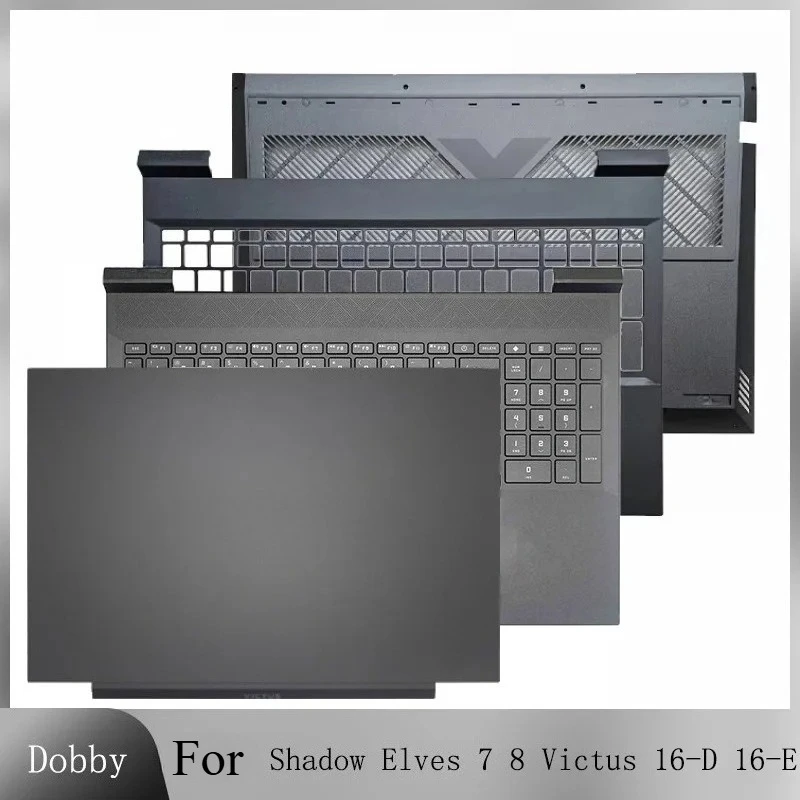 

Новый оригинальный чехол для Shadow Elves 7 8 Victus 16-D 16-E TPN-Q263 TPN-Q264, задняя крышка ЖК-дисплея, верхняя клавиатура, упор для рук, нижняя часть корпуса, серый